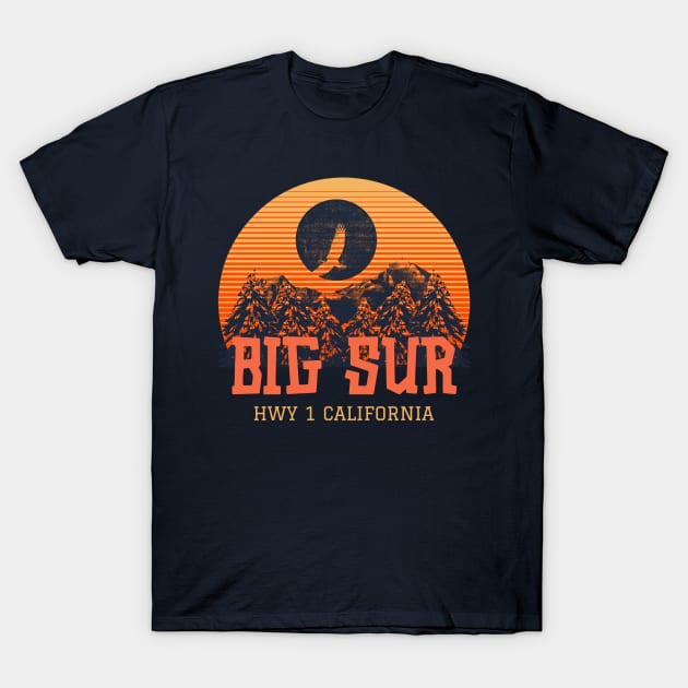 Highway 1 T-Shirt by Big Sur California 